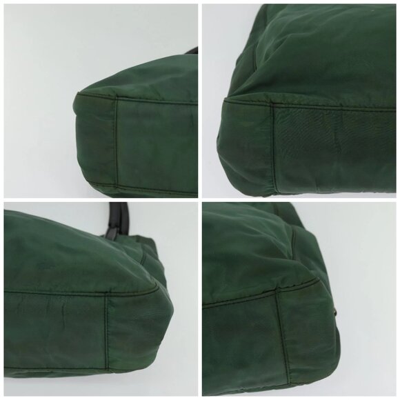 PRADA Shoulder Bag Nylon Plastic Green Silver - Picture 16 of 16